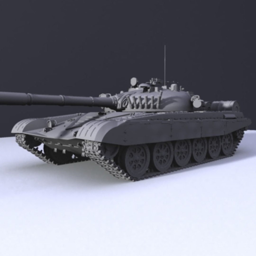 3d Model T-72 Tank