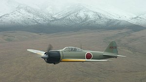 3D Mitsubishi A6M Zero model