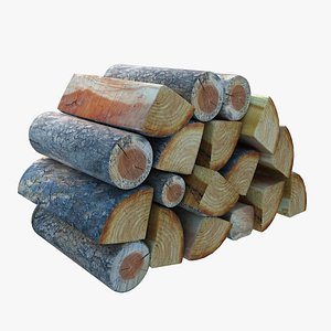 3D Firewood Stack V2