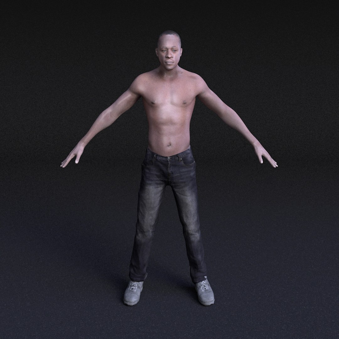 Character Male - Rigged 3ds