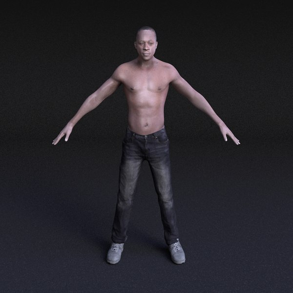 character male - rigged 3ds