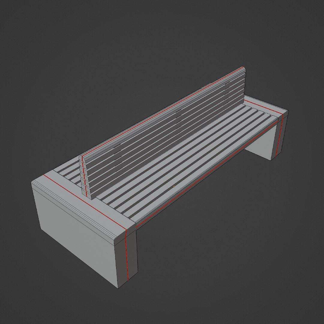 3D Model Modern Outdoor Bench 02 - TurboSquid 2290164