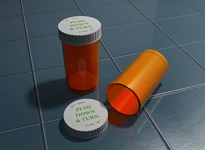 medicine bottle 3d max
