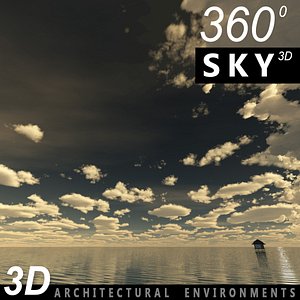 3d sky clouds model