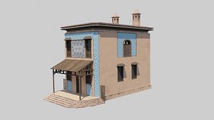 3D Ancient Arabic House 06 model