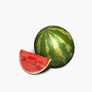 3d model watermelon melon