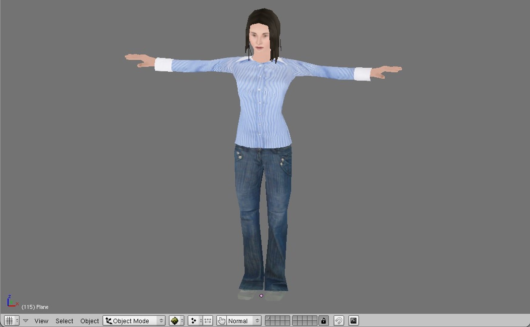 3d Woman Human Characters Model