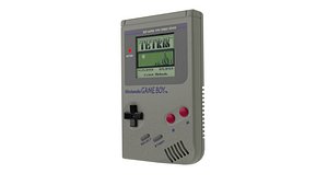 Nintendo Game Boy with PBR materials