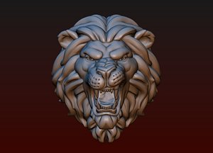 3D model Lion head 3D print