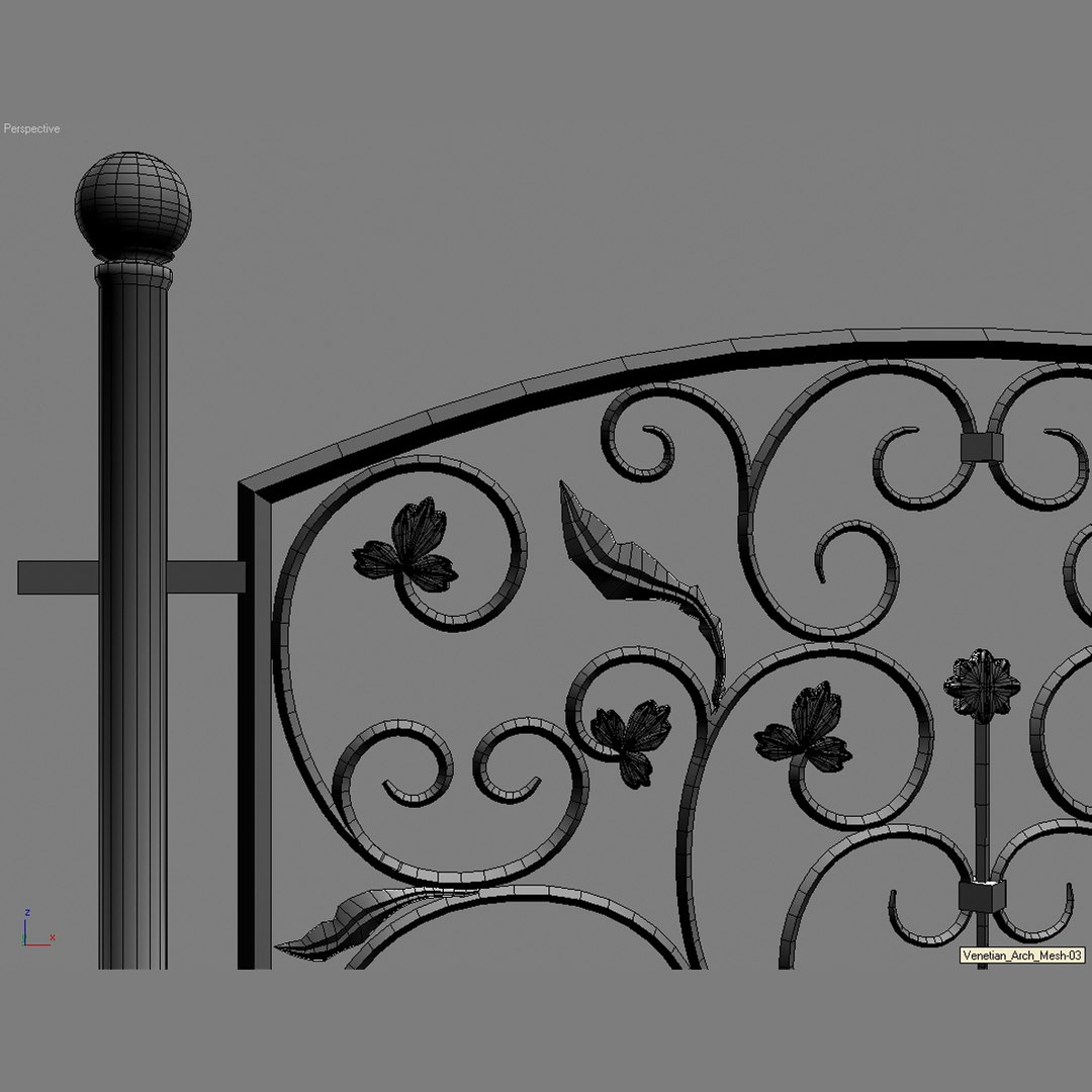 Maya Venetian Arc Railing
