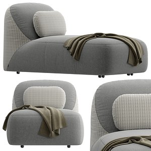 Reuse Upholstered Garden daybed by Varaschin 3D model