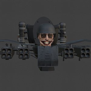 quad launcher skibidi toilet model