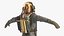 Vintage Diving Dress with Air Tank T Pose Brass