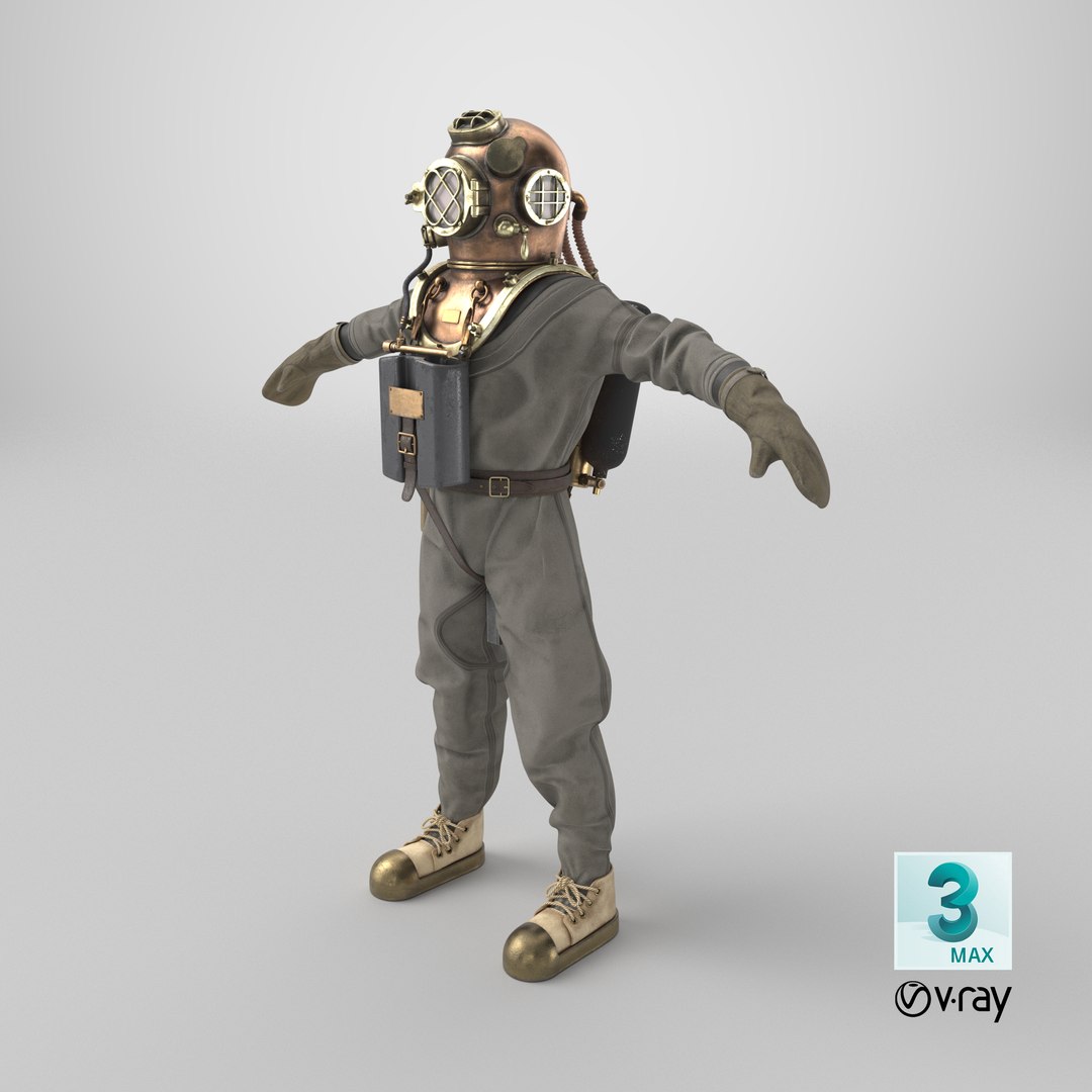 3D Vintage Diving Dress with Air Tank T Pose Brass https://p.turbosquid.com/ts-thumb/vD/RaENFL/g8/stemcell_max_vray_render/png/1770047250/1920x1080/fit_q87/6d46354c73a814d3a5455d64c03a5ab1fba562d0/stemcell_max_vray_render.jpg