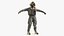 Vintage Diving Dress with Air Tank T Pose Brass