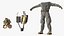 Vintage Diving Dress with Air Tank T Pose Brass