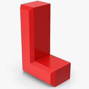 Letter L 3D model