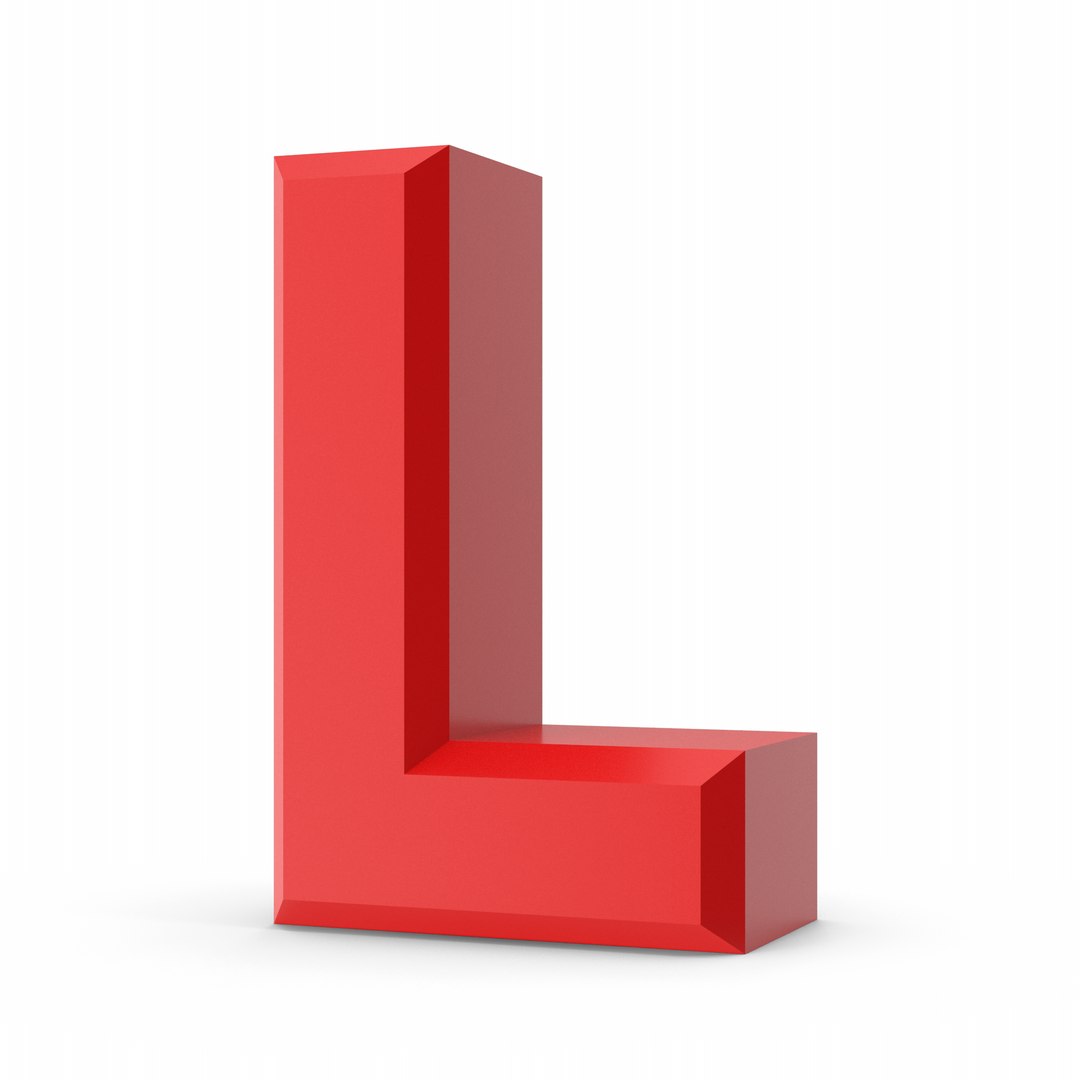 Letter L 3D Model - TurboSquid 2272751