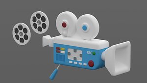 Cartoon Movie Camera model