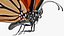 Vol animé Monarch Butterfly truqué pour Maya