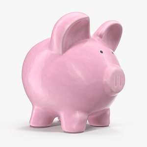 Ceramic Piggy Bank 3D Model