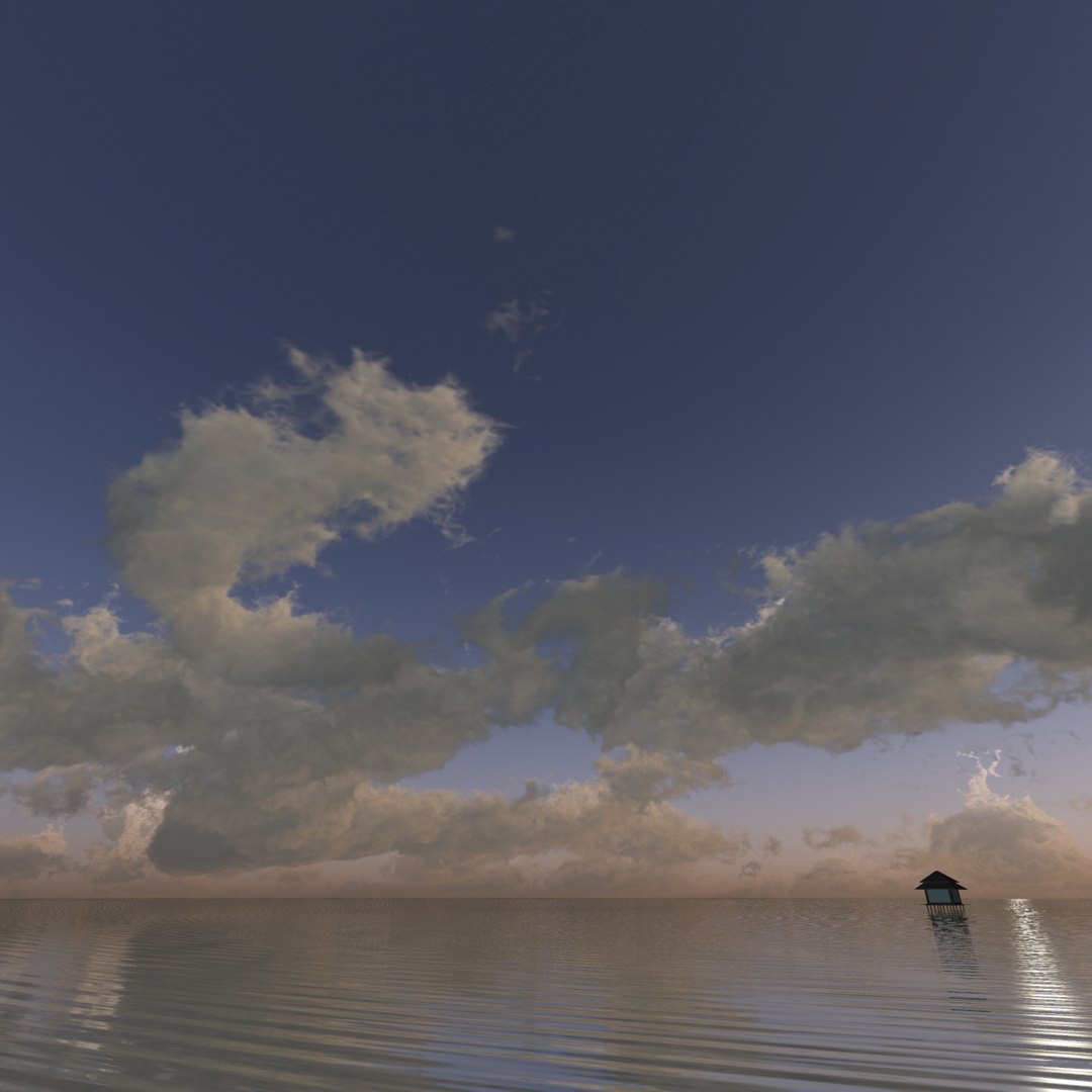 3d sky clouds model