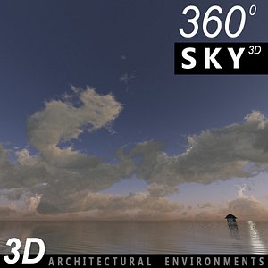 3d sky clouds model