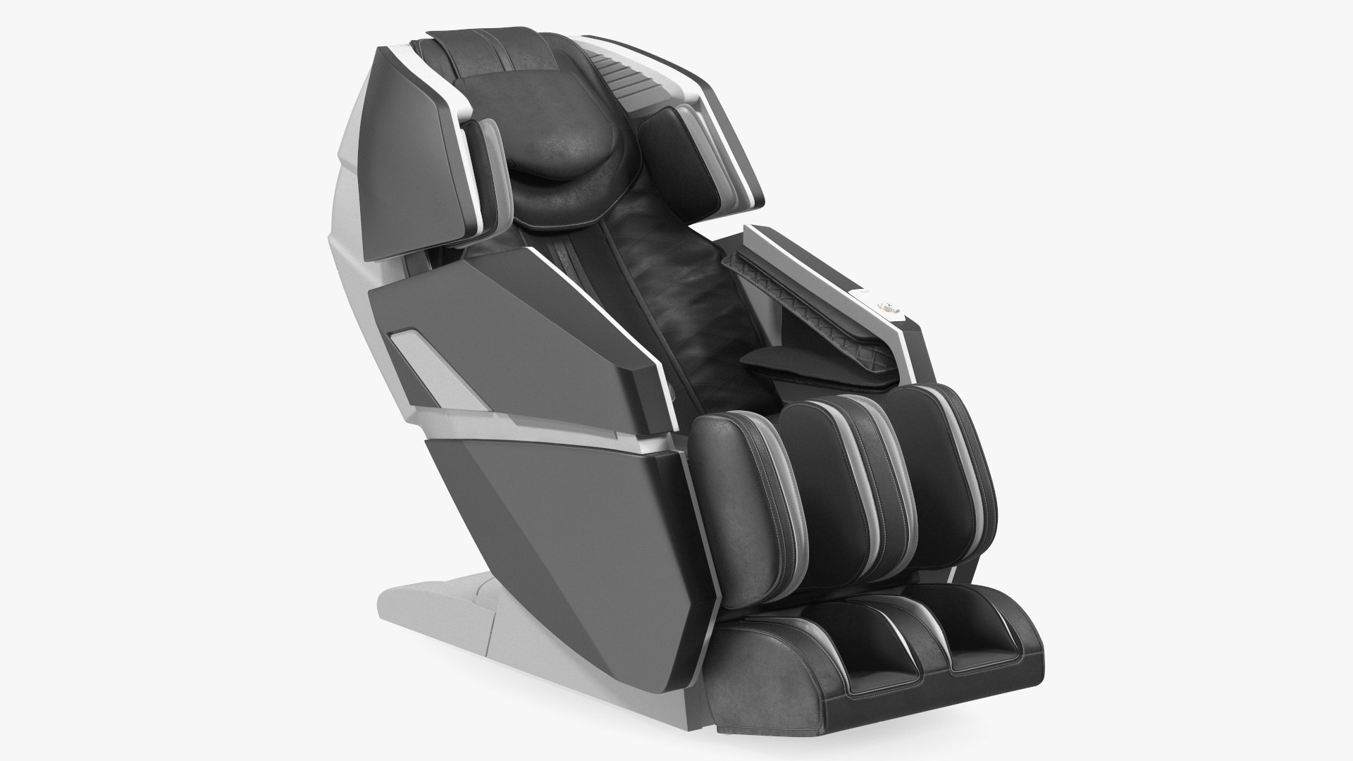 Black Massager Chair 3D model preview