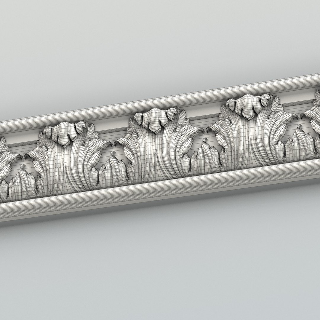 decorative molding 3d max