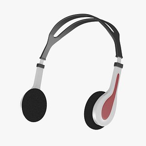 3d model headphones head