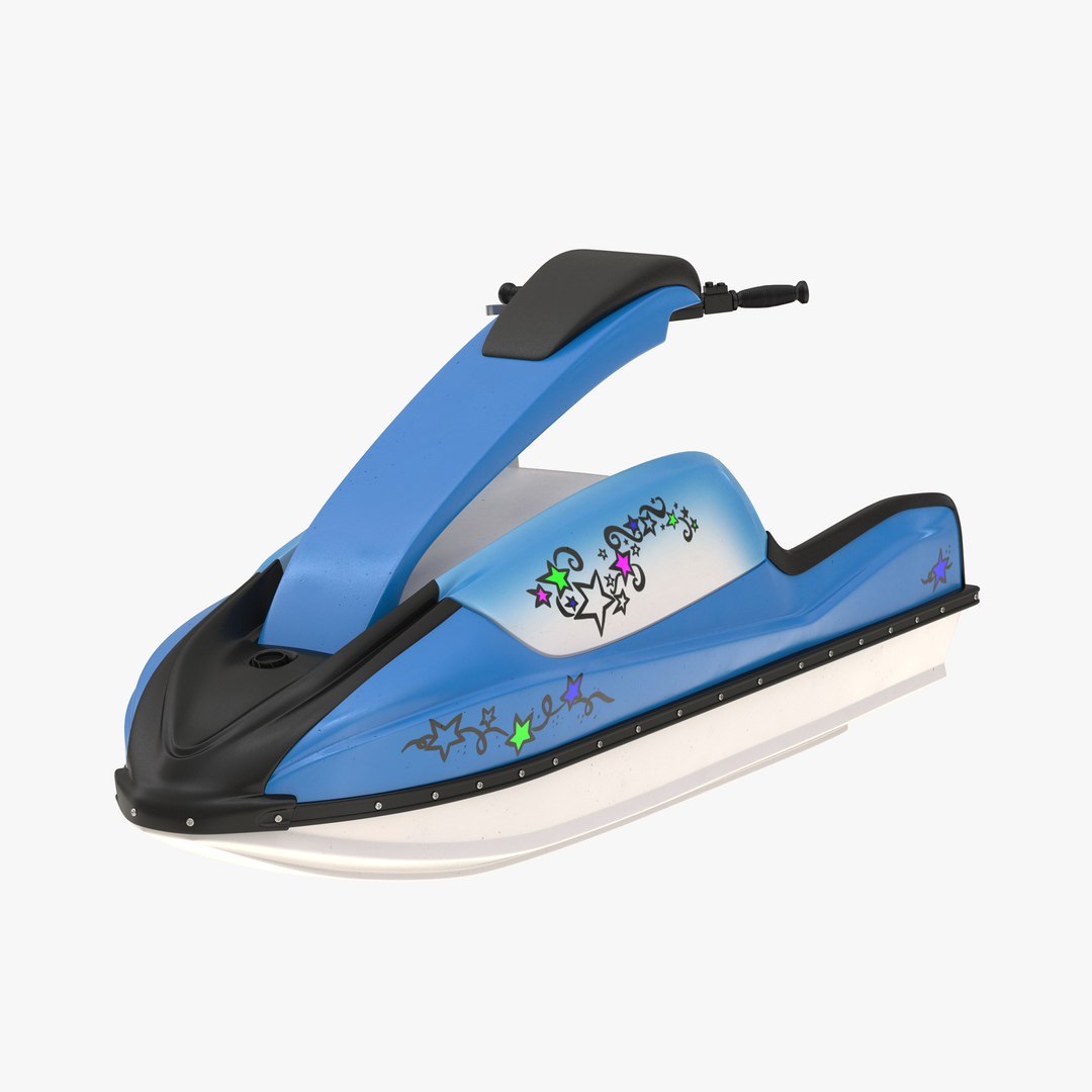 Sport Water Scooter Rigged Generic 3D Model 3D model preview