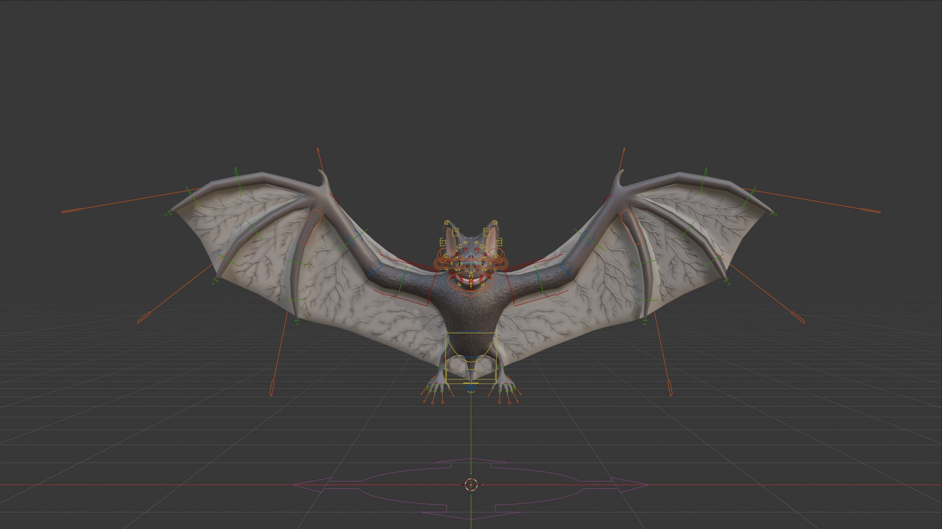 3D Low Poly Bat Model Rigged And Animated - TurboSquid 2574438