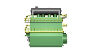 TwoStrokeDieselMarineEngine 3D model