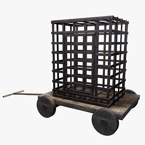 inquisition cage wagon 3D model
