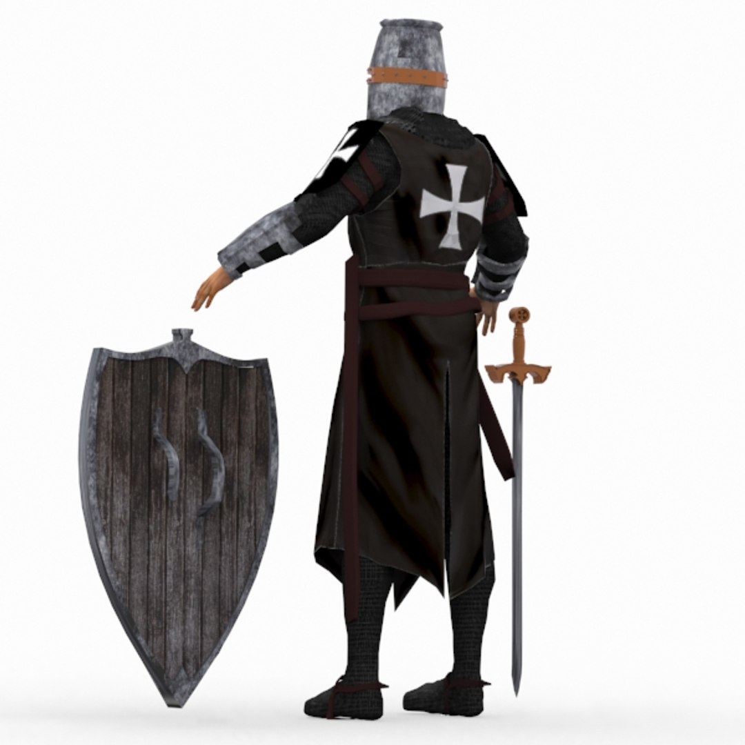 Templar Knight Helmet 3d Max