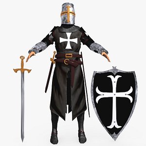 templar knight helmet 3d max