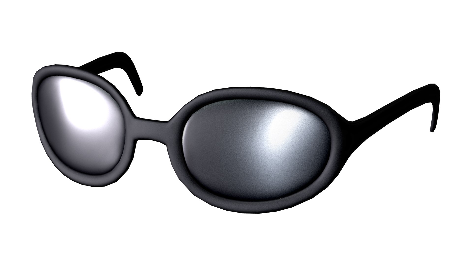Thick Black Frame Sunglasses 3D Model TurboSquid 1970904
