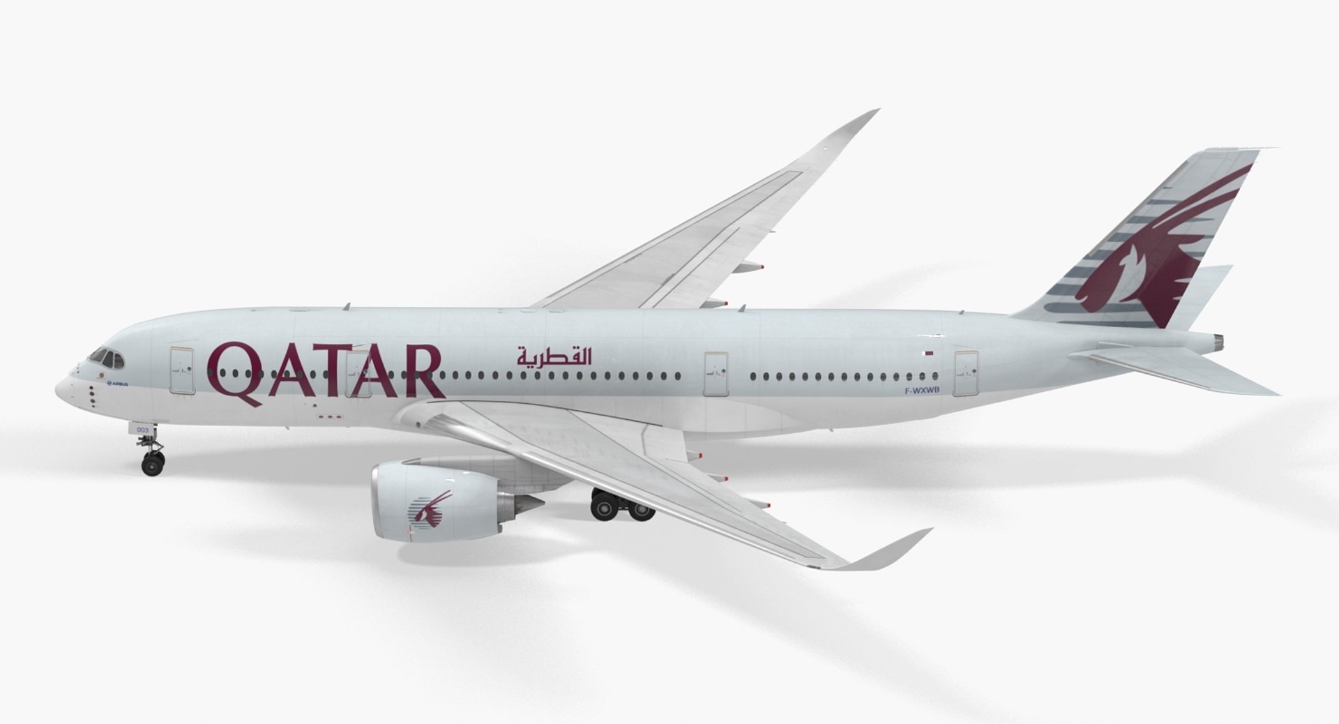 airbus a350-800 qatar rigged 3D model https://p.turbosquid.com/ts-thumb/vE/1ZLfIm/3ScCL0SQ/airbusa350800qatarriggedmb3dmodel005/jpg/1492095050/1920x1080/fit_q87/98583b8c1324a043afe79bf338284a0008c5304c/airbusa350800qatarriggedmb3dmodel005.jpg