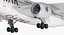 3D модель Airbus A350-800 Qatar Rigged
