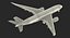 3D модель Airbus A350-800 Qatar Rigged