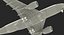 3D модель Airbus A350-800 Qatar Rigged