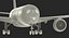 3D модель Airbus A350-800 Qatar Rigged