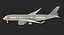 3D модель Airbus A350-800 Qatar Rigged