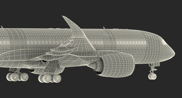 Airbus a350-800 qatar rigged 3D model | 1147315 | TurboSquid