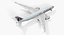 3D модель Airbus A350-800 Qatar Rigged