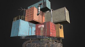 3D Wasteland Slum