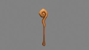 3D Cartoon wooden staff - Magic Stick