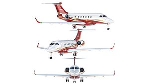 Embraer Legacy 500 aircraft 3D model