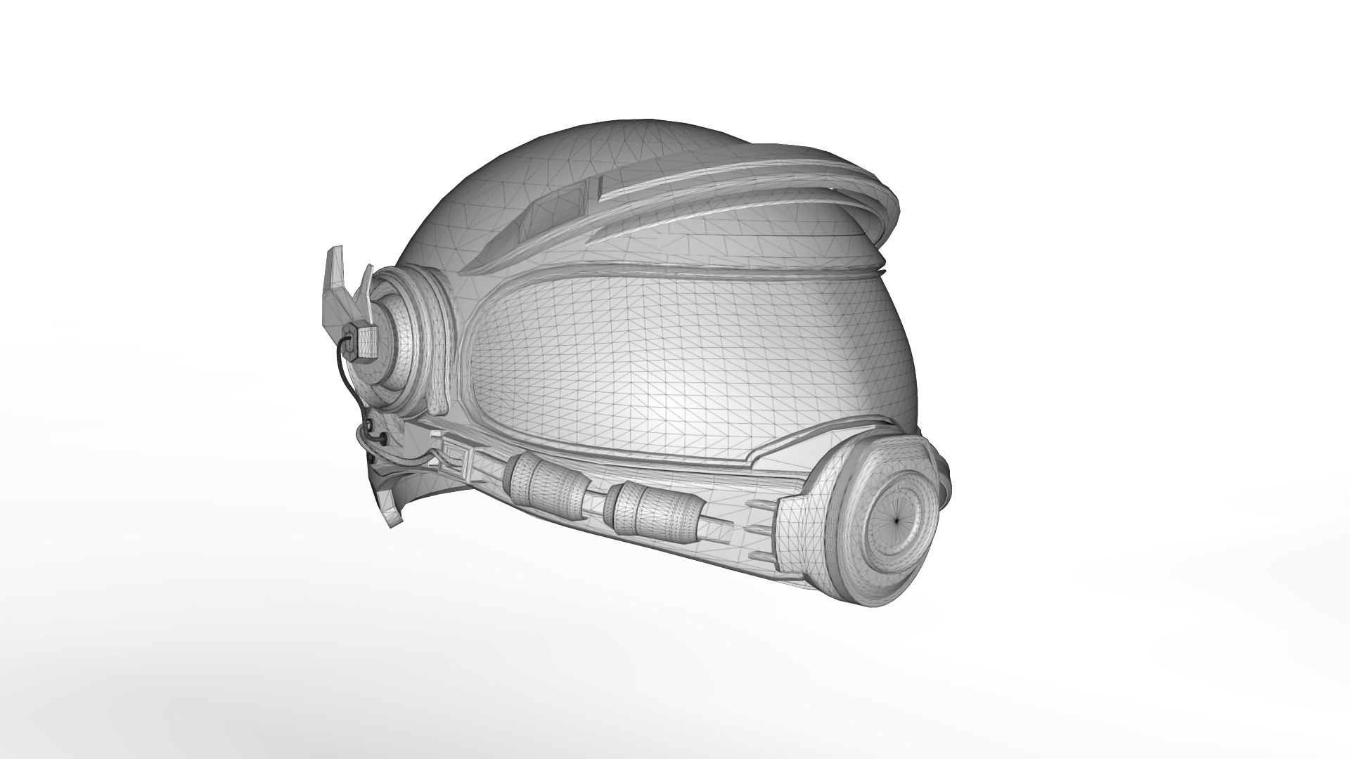 3D Model Helmet Sci Fi OBJ FBX MAYA - TurboSquid 2161525