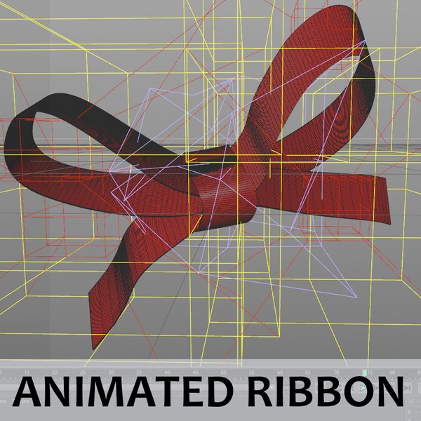 Ribbon bow untie model TurboSquid 1478965